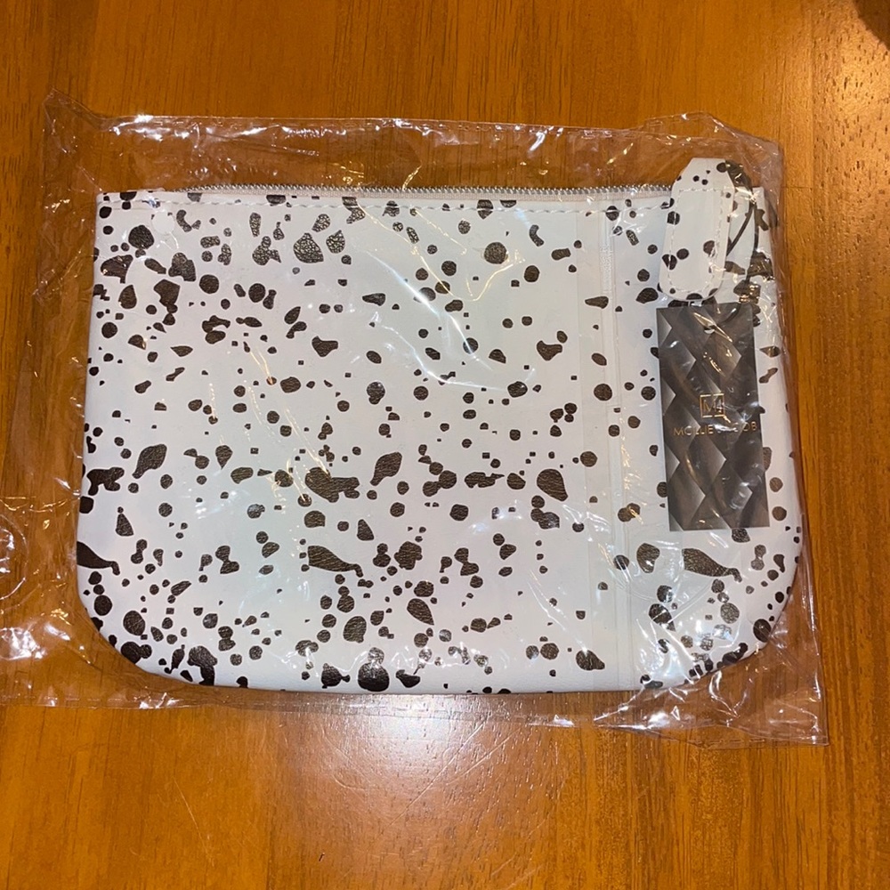 MOLLIE JACOB abstract monochrome pouch